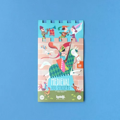 Stickers MEDIEVAL - Set de 100 autocollants amovibles