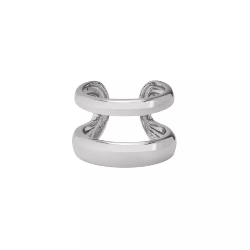 Bague AN-O Rhodium Argent