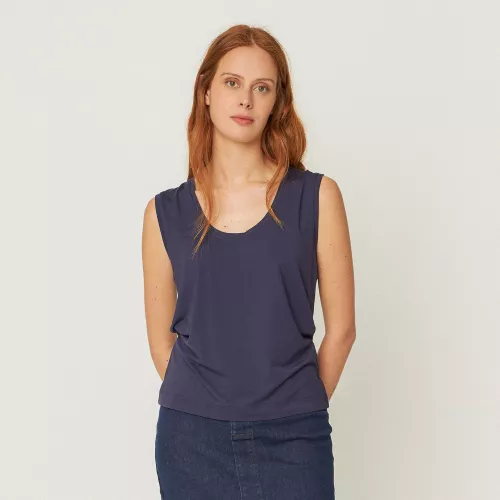 T-shirt ZUR-2 bleu marine violet