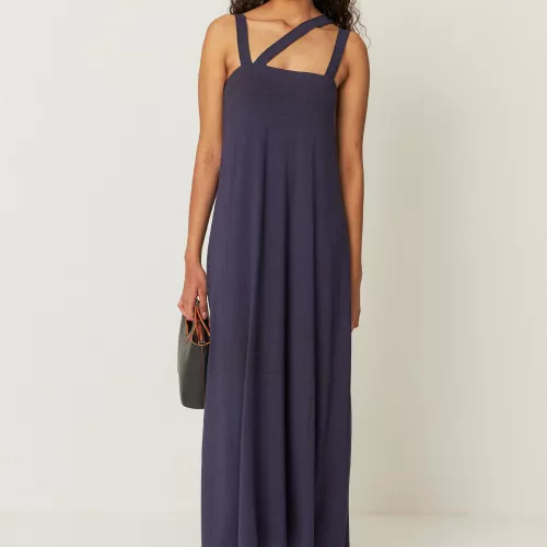 Robe ODELE bleu marine violet