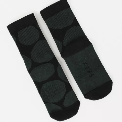 Chaussettes EPEL motif pois noir