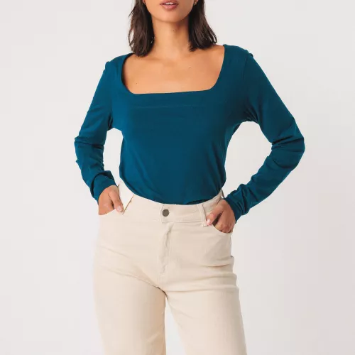 Top ZUNTZ-8 bleu Oxford