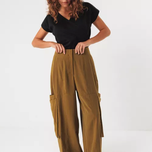 Pantalon AINES vert olive