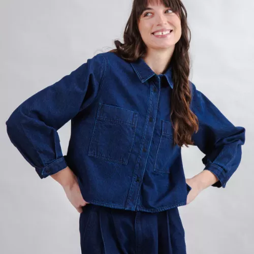 Chemise en jean BOXY Denim brut