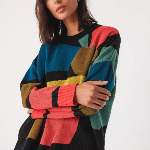 Pull LEXA motif BASTERRETXEA multicolore