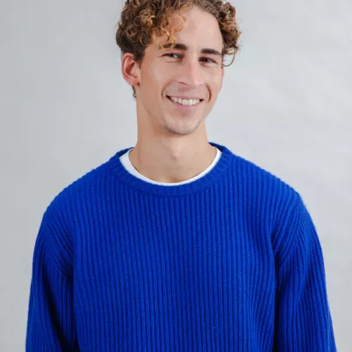 Pull en laine Bleu Klein