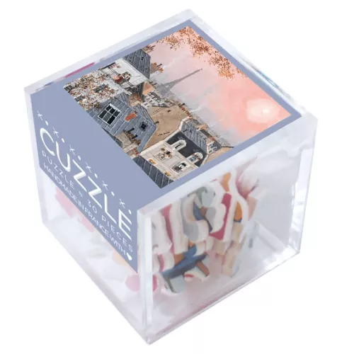 Cuzzle CIEL ROSE par Fabienne Delacroix Puzzle bois 30 pièces