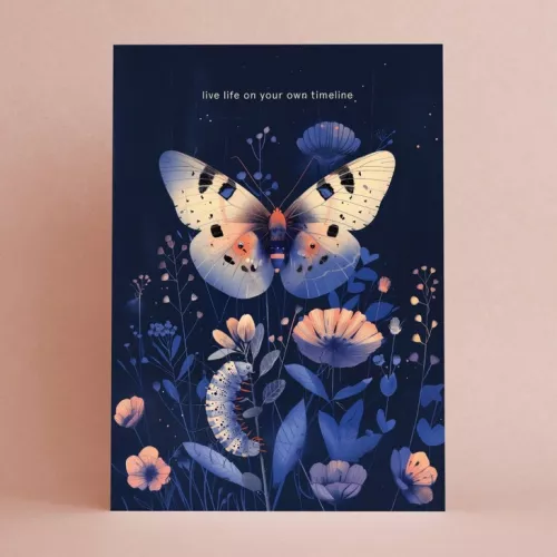 Carte VIS TA VIE SELON TON PROPRE RYTHME avec enveloppe