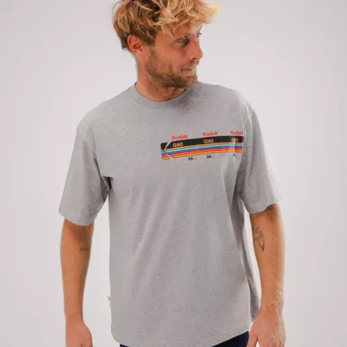 T-shirt KODAK GOLD oversize gris