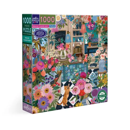 Puzzle ENGLISH FLOWER SHOP 1000 pièces