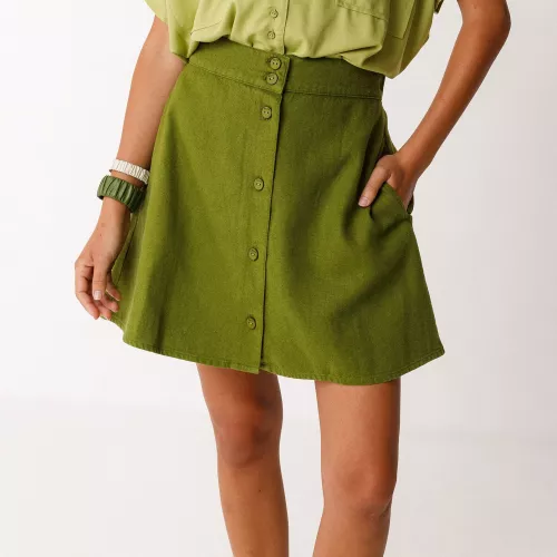 Jupe IRAGI vert avocat