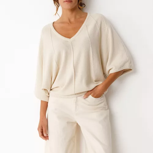 Pull OLAIA-GOTS ivoire