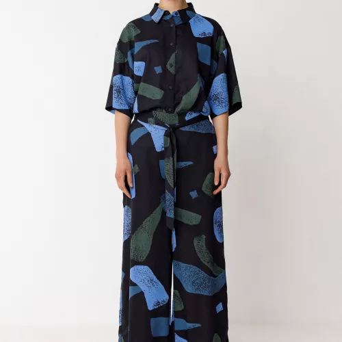 Pantalon NORA motif Cell