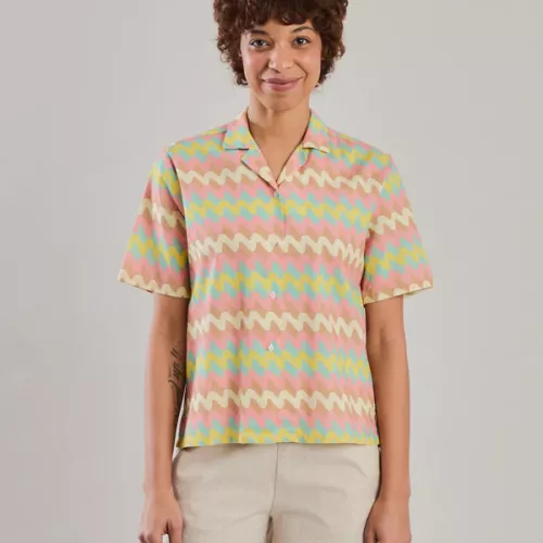 Chemise Aloha WAVY STRIPES pastel