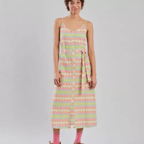 Robe à bretelles Aloha WAVY STRIPES pastel