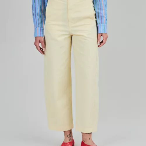 Pantalon BARREL crème