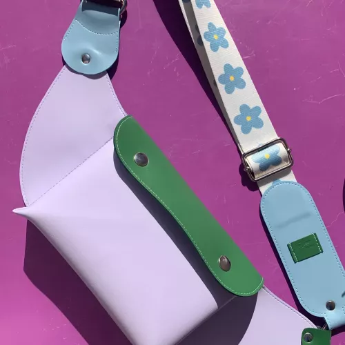 Banane vegane tricolore FURUTSU SARADA lavande, gazon et ciel