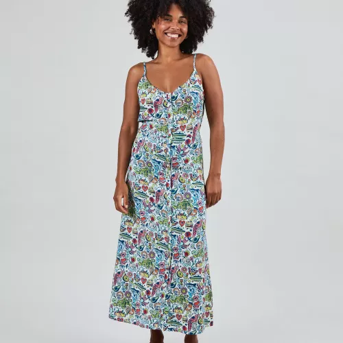 Robe à bretelles THIS IS ASIS multicolore