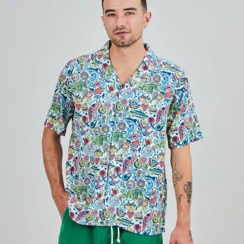 Chemise Homme Aloha THIS IS ASIS multicolore