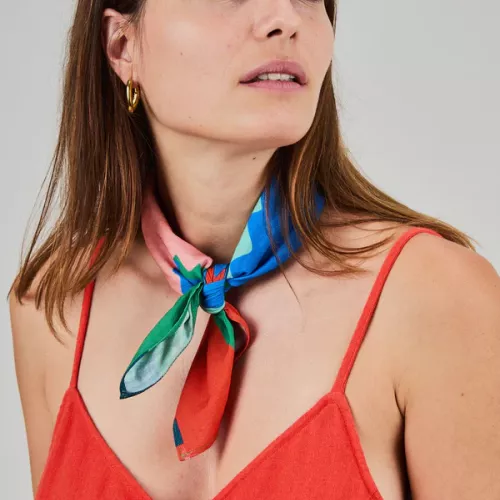 Foulard en coton MAXI FLOWER