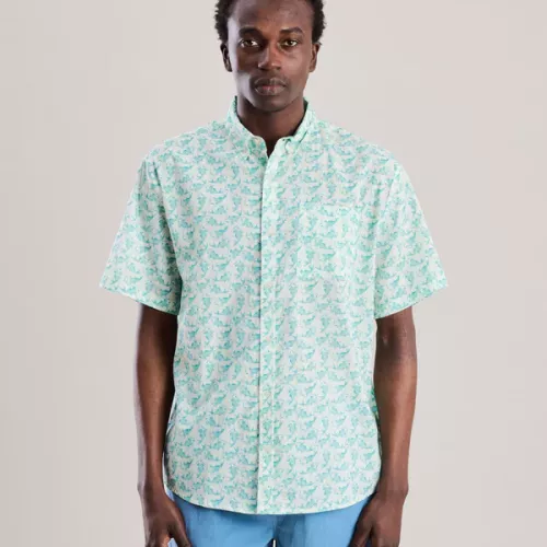 Chemise Homme CARPE KOI turquoise