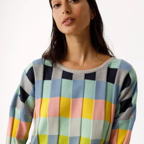 Pull BITA-GOTS multicolore marine