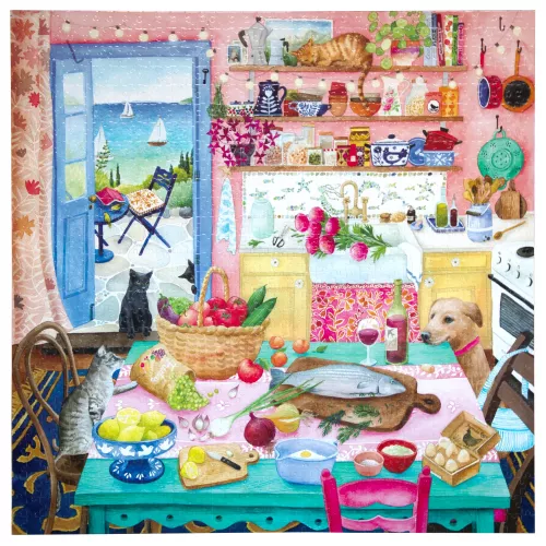 Puzzle PINK KITCHEN - 1000 pièces