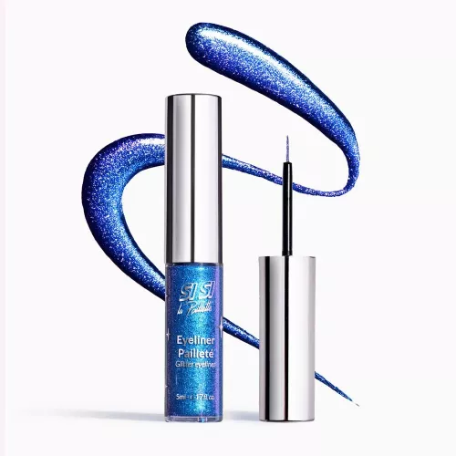Eyeliner Pailleté Bleu Électrique
