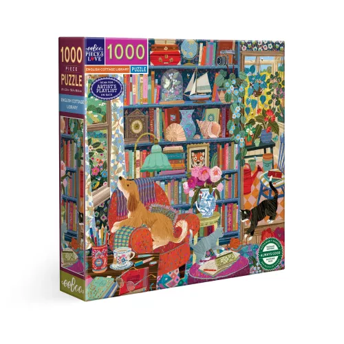 Puzzle ENGLISH COTTAGE LIBRARY - 1000 pièces